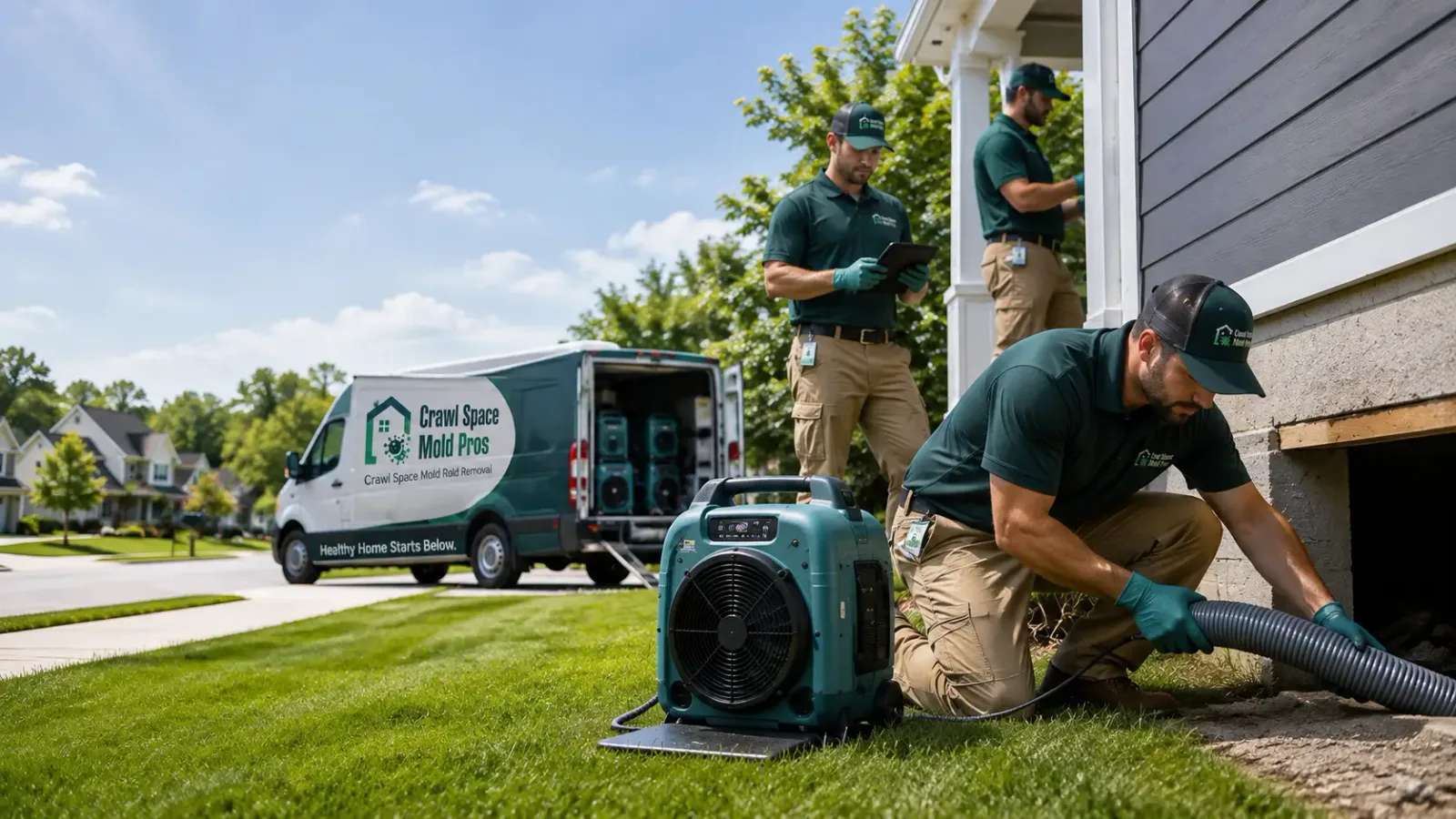 Crawl Space Mold Removal in West Chester, IA